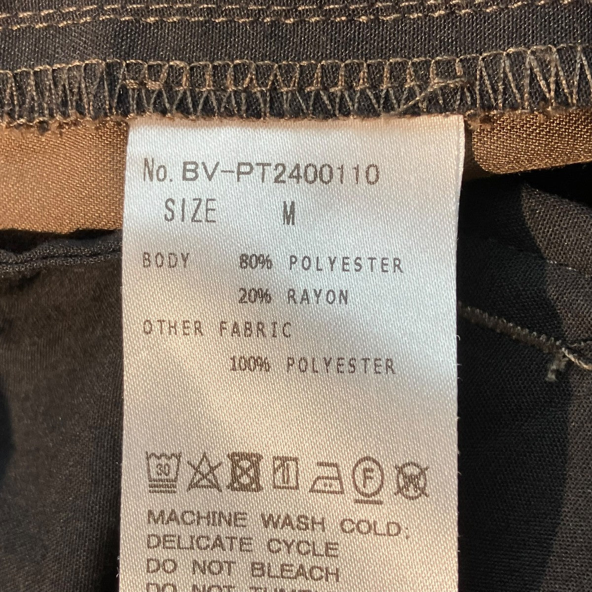【値下げ】新品BUENA VISTA Side Linenスラックス ブラウン BUENA VISTA(ブエナビスタ) SIDE LINE SLACKSパンツBV-PT2400110 BV