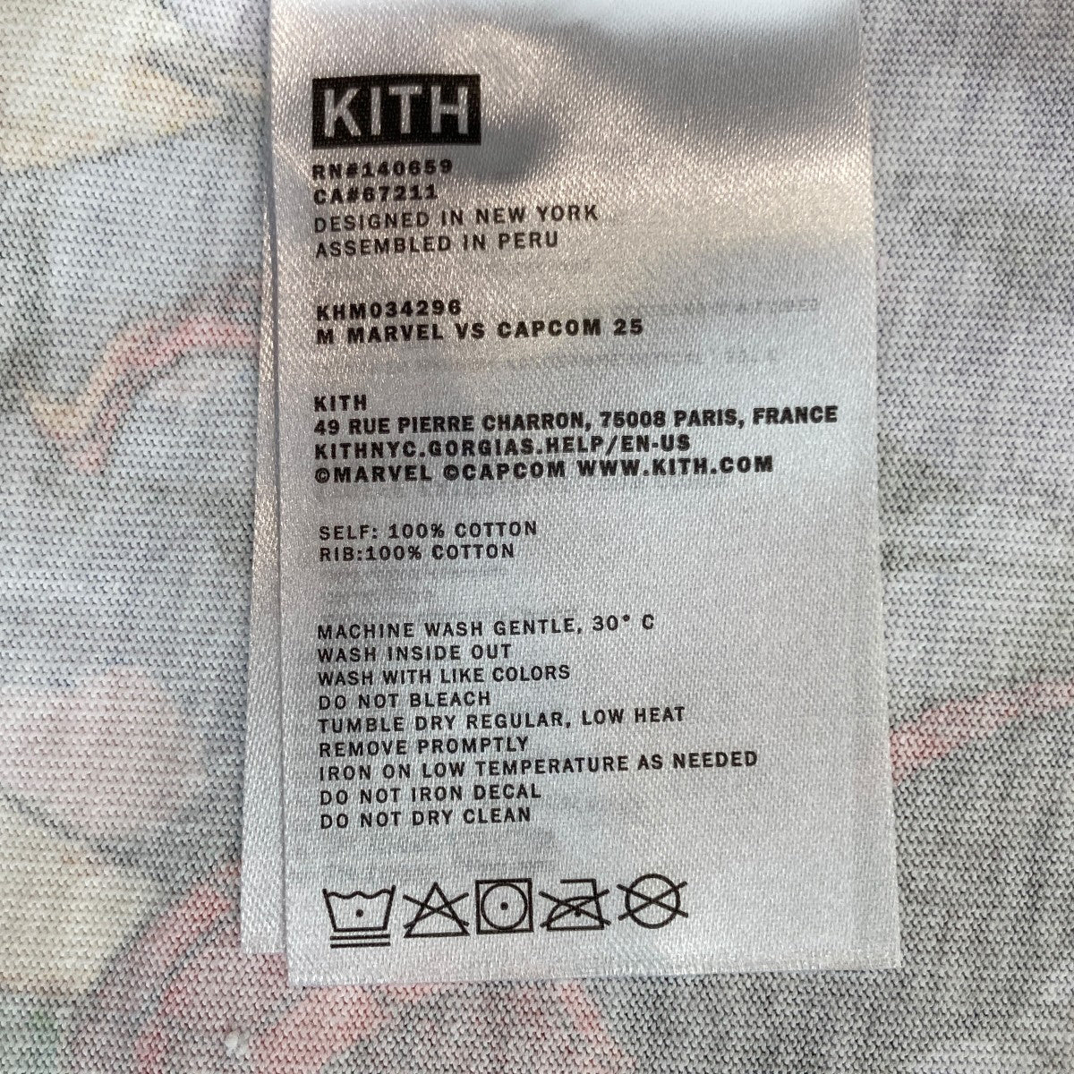 Kith Marvel Capcom HeroesTシャツKHM034296