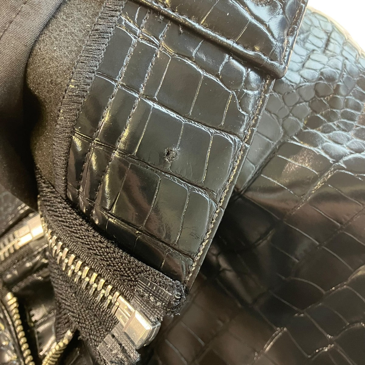 ZIPPER WAIST PANTS CROCパンツ