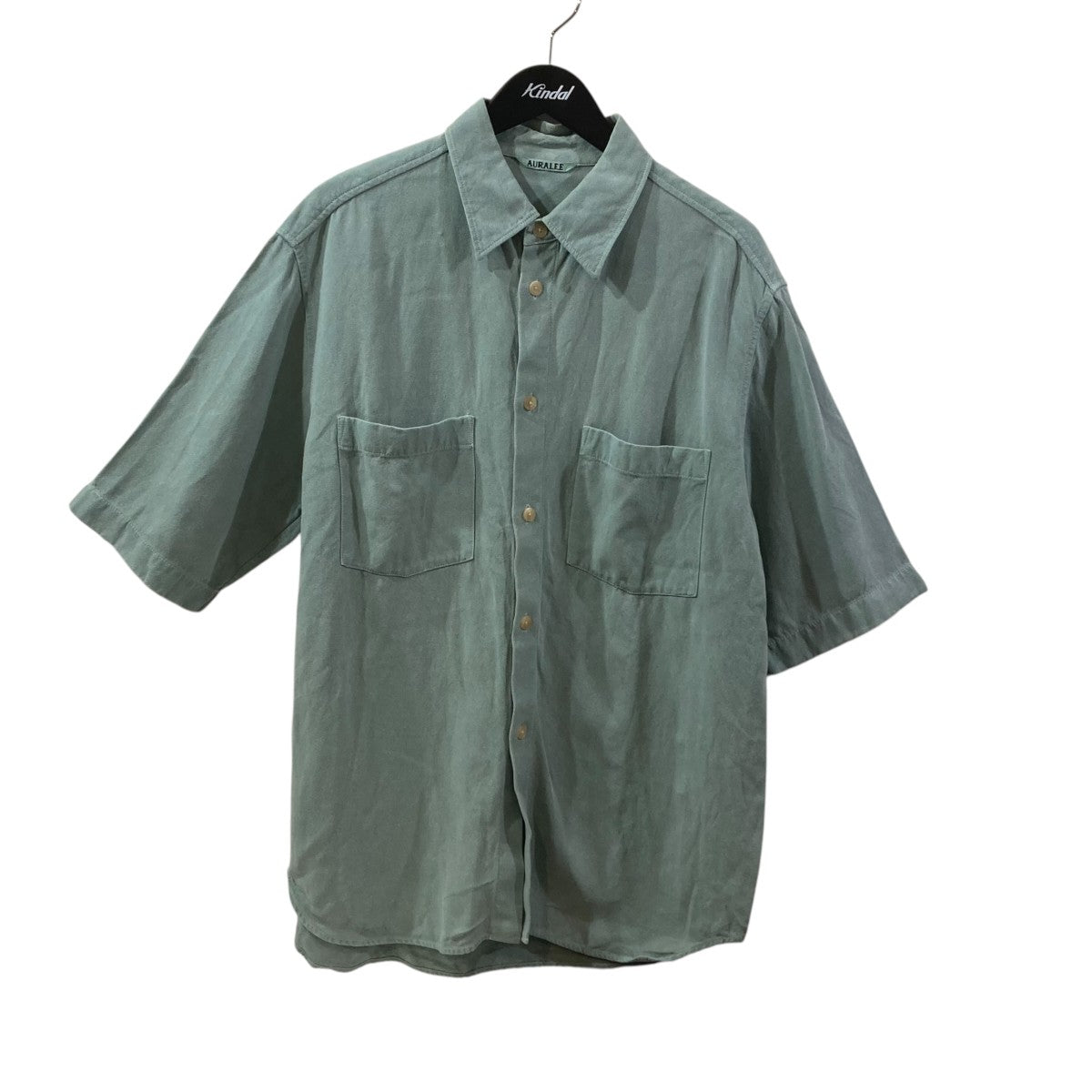AURALEE WASHI DUCK CANVAS HALF SLEEVED SHIRTS半袖シャツA22SS02WD 古着・中古-1枚目のアイテム画像
