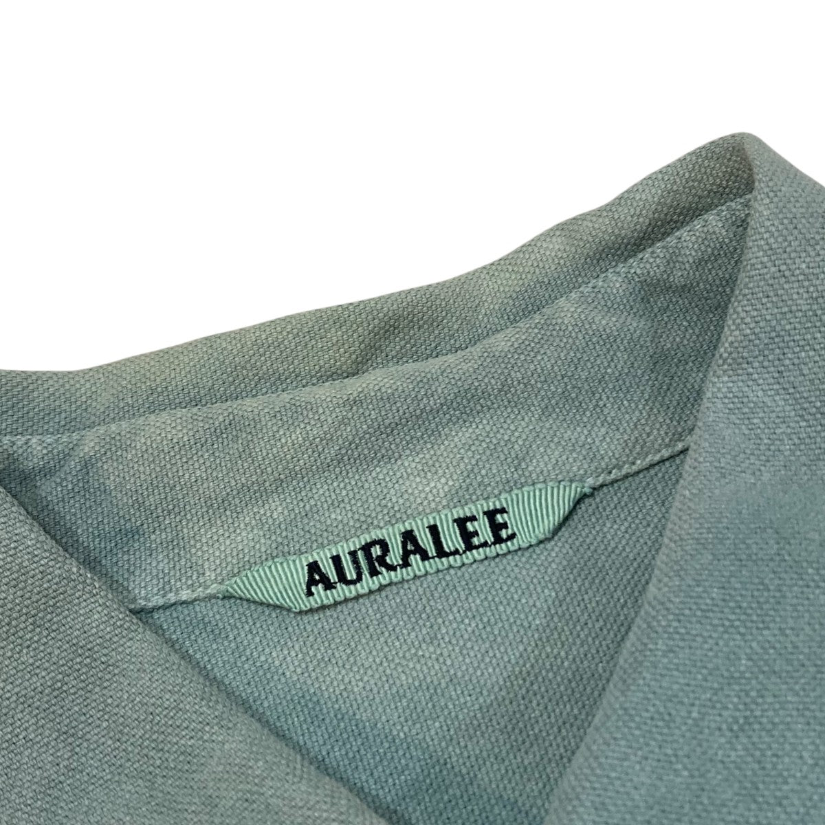 AURALEE WASHI DUCK CANVAS HALF SLEEVED SHIRTS半袖シャツA22SS02WD 古着・中古-4枚目のアイテム画像