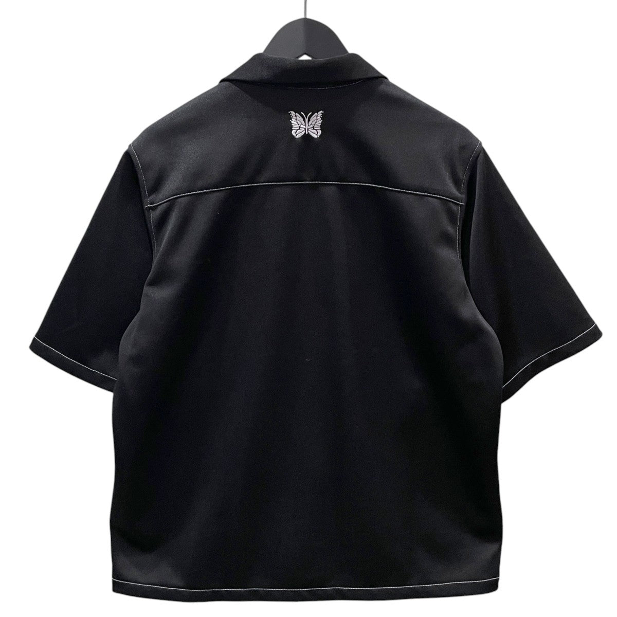 23SS オープンカラー半袖シャツ S／S Track Shirt - Poly Smooth ショートスリーブ トラックシャツ ポリスムース MR500