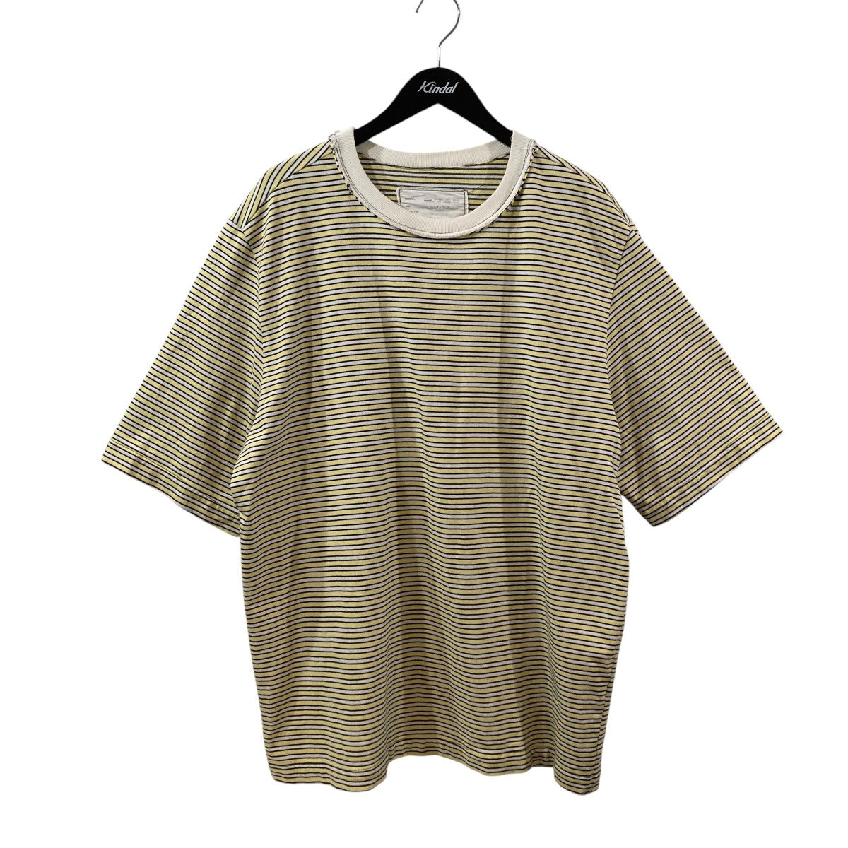 CAMIEL FORTGENS BIG TEEボーダー半袖Tシャツ 古着・中古-1枚目のアイテム画像