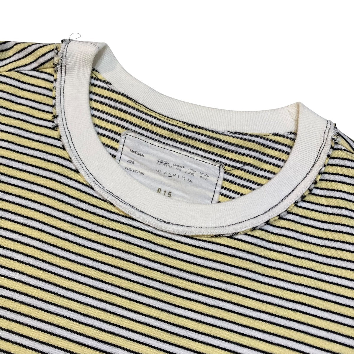 CAMIEL FORTGENS BIG TEEボーダー半袖Tシャツ 古着・中古-3枚目のアイテム画像