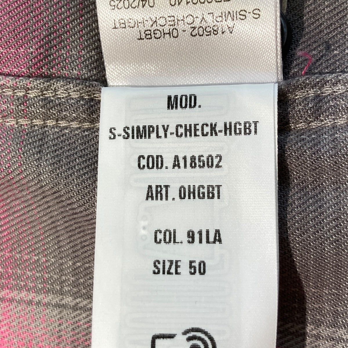 DIESEL S-SIMPLY-CHECK-HGBT長袖シャツA18502 古着・中古-5枚目のアイテム画像