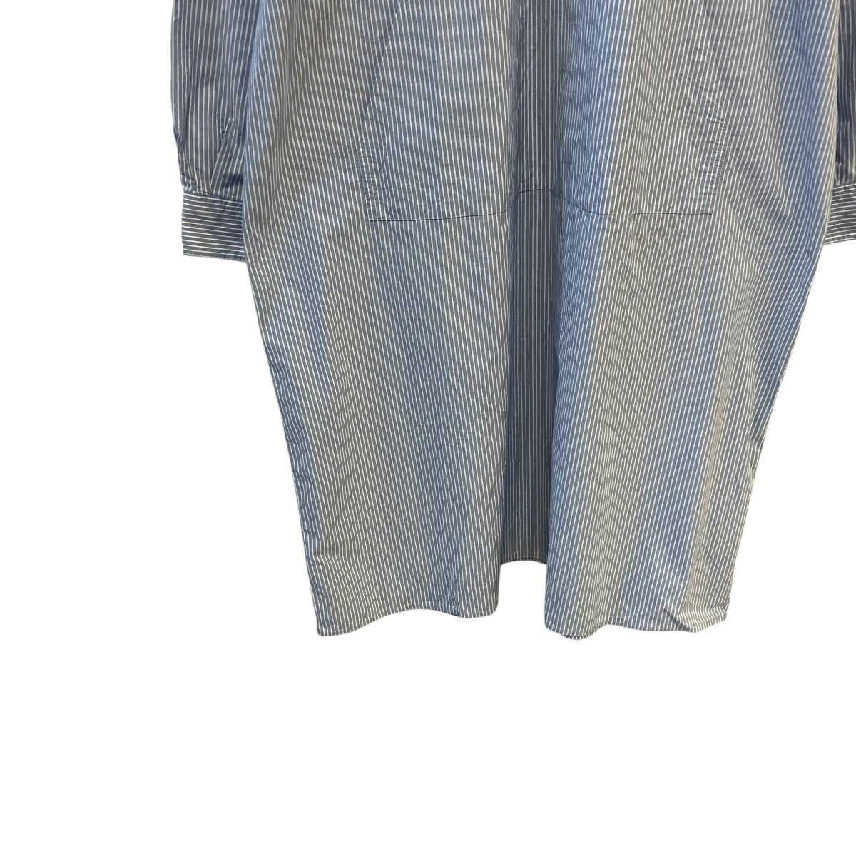 MM6 Maison Margiela 19SSストライプロングスリーブシャツワンピースS52CT0389 古着・中古-4枚目のアイテム画像