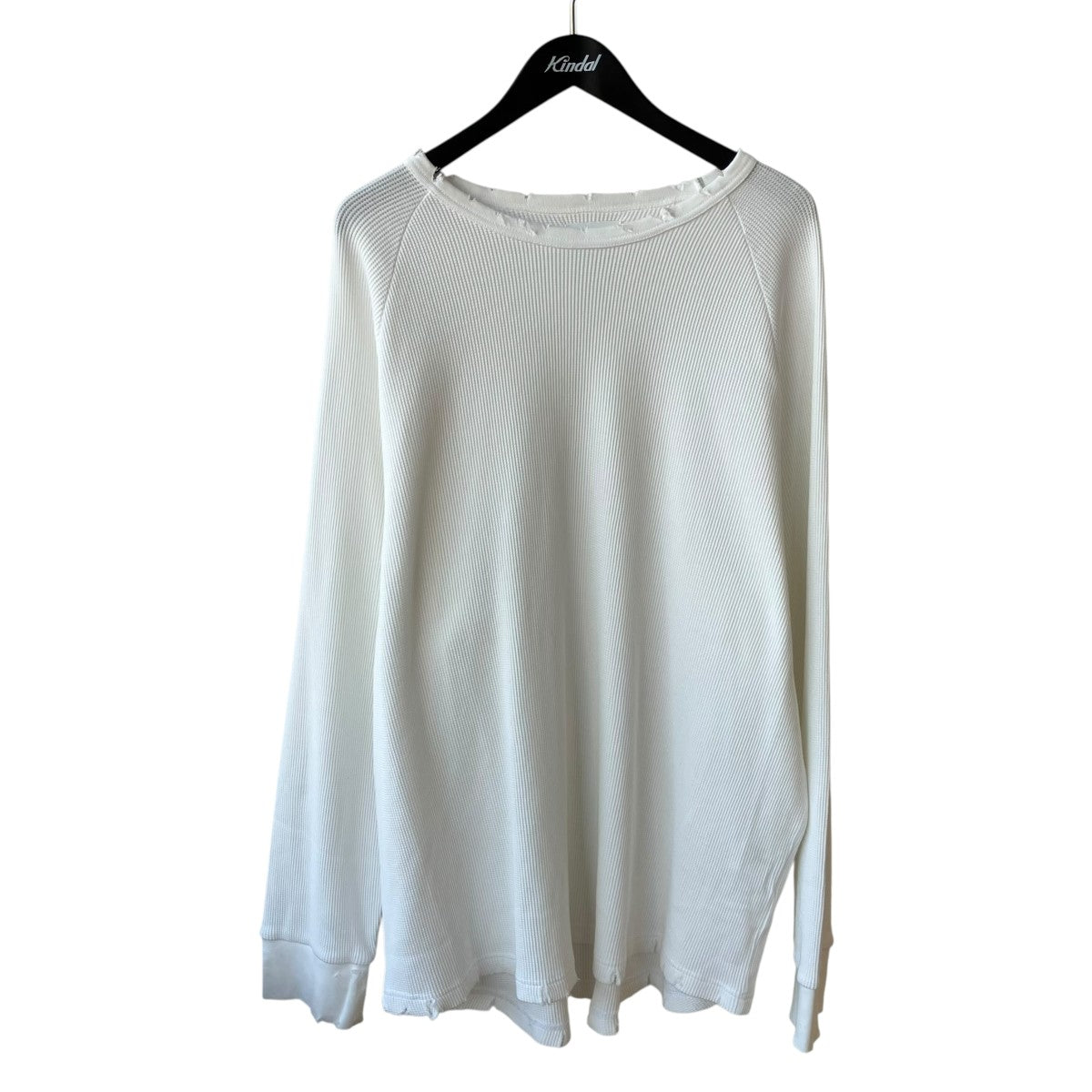 STUDIOUS別注 18G Garment Dye Waffle Damageサーマルカットソーtb25a-003