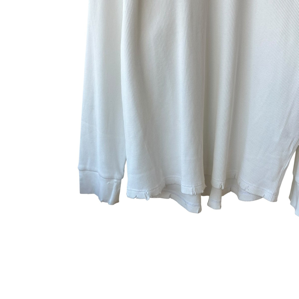 STUDIOUS別注 18G Garment Dye Waffle Damageサーマルカットソーtb25a-003