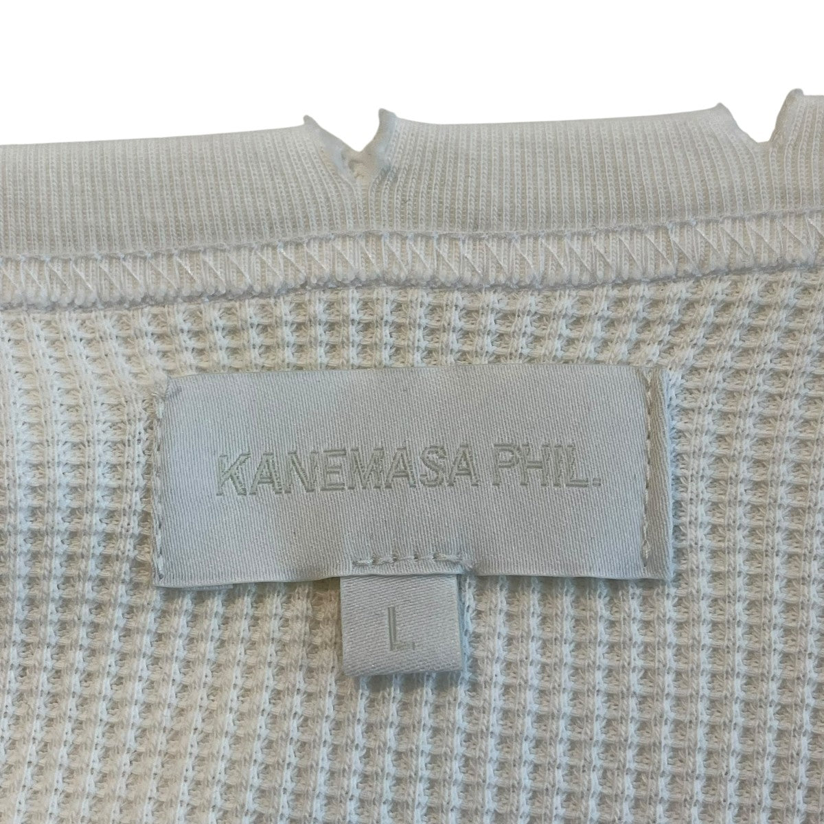 STUDIOUS別注 18G Garment Dye Waffle Damageサーマルカットソーtb25a-003