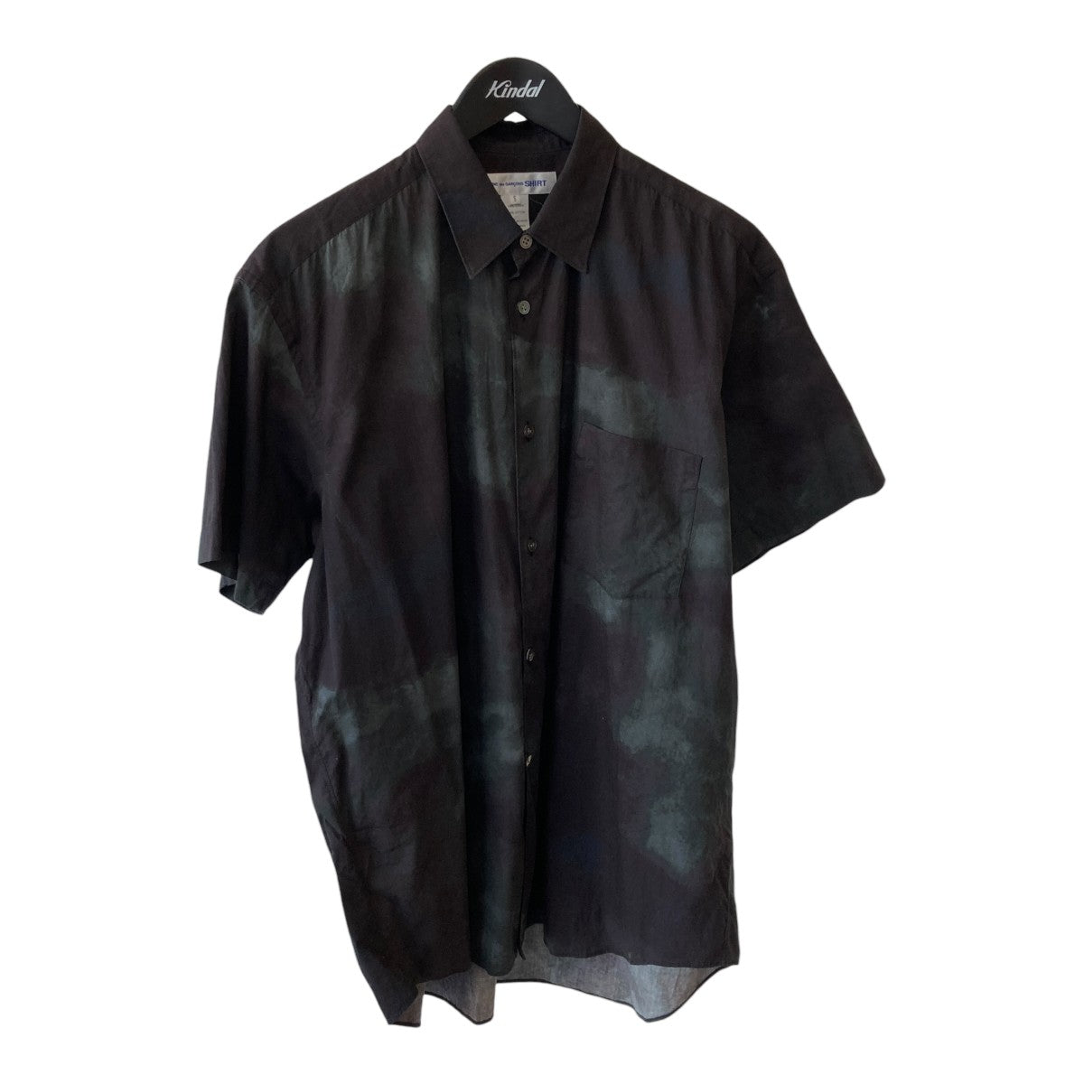 COMME des GARCONS SHIRT 22SScotton poplin with tie and die print半袖シャツFI-B031 古着・中古-1枚目のアイテム画像