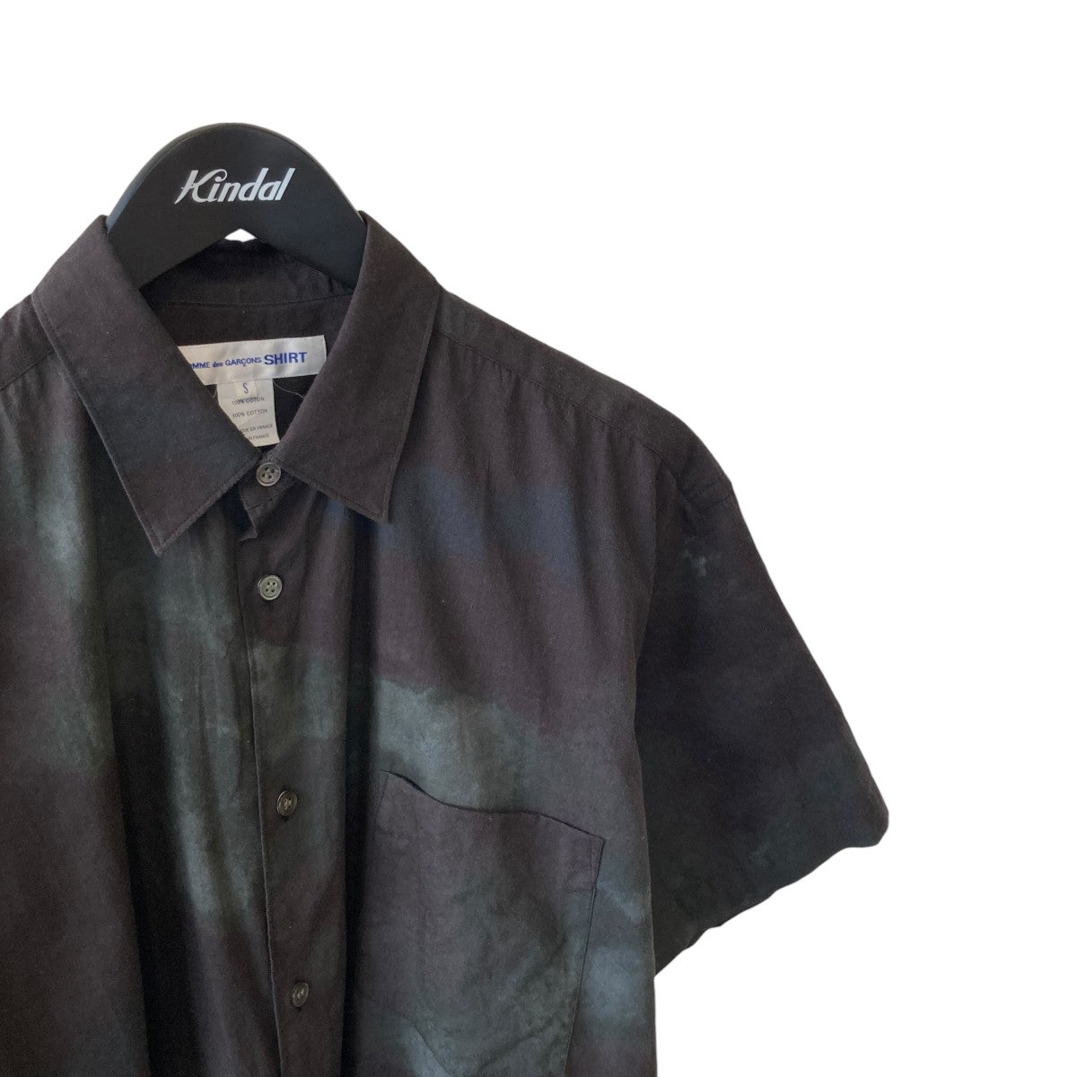 COMME des GARCONS SHIRT 22SScotton poplin with tie and die print半袖シャツFI-B031 古着・中古-3枚目のアイテム画像
