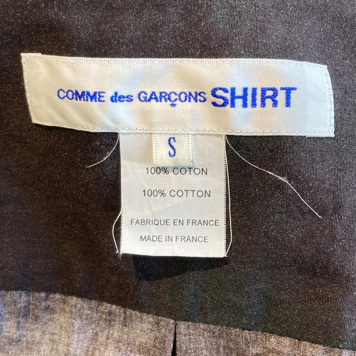 COMME des GARCONS SHIRT 22SScotton poplin with tie and die print半袖シャツFI-B031 古着・中古-5枚目のアイテム画像