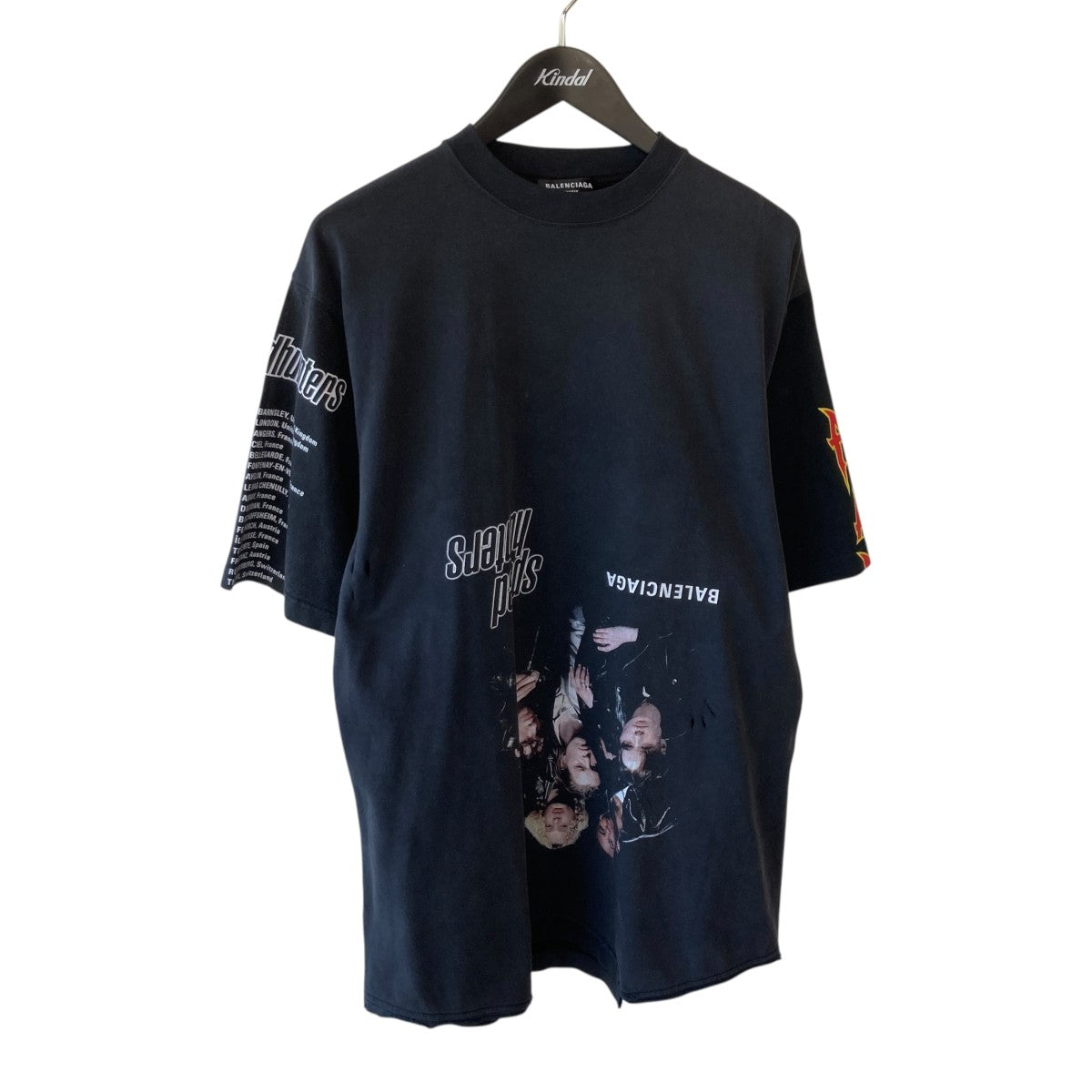 BALENCIAGA 22SSSpeed Hunter Upside Down Oversized半袖Tシャツ698811 TMVC9 古着・中古-1枚目のアイテム画像