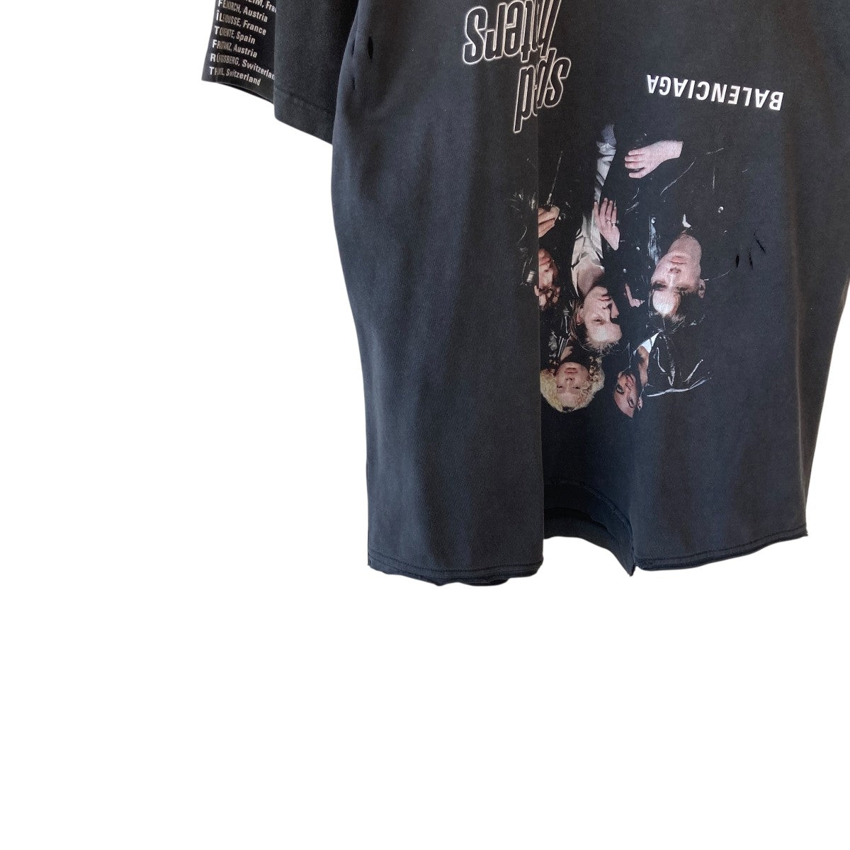 BALENCIAGA 22SSSpeed Hunter Upside Down Oversized半袖Tシャツ698811 TMVC9 古着・中古-4枚目のアイテム画像