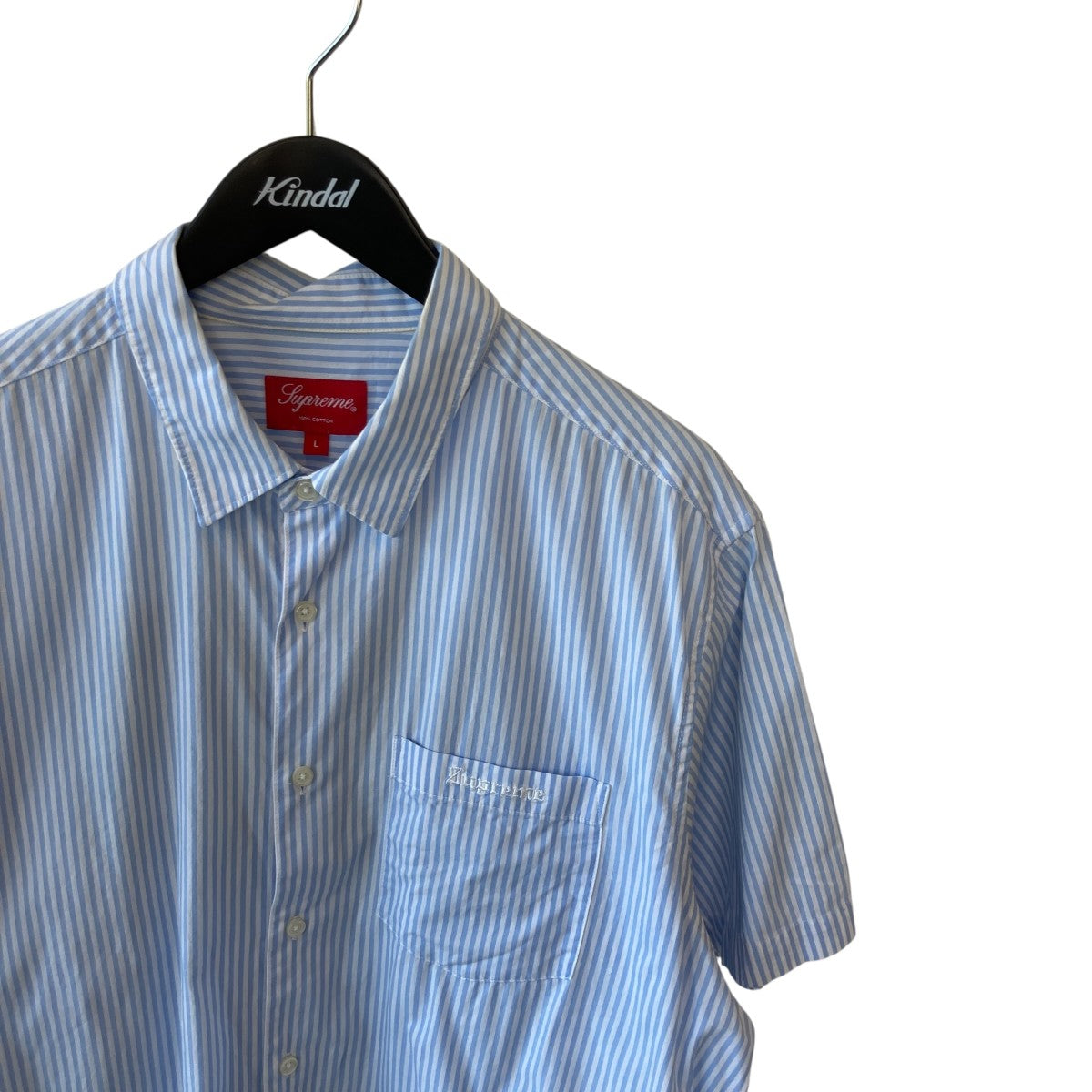 Supreme 21SSIggy Pop S／S Shirtストライプ半袖シャツ 古着・中古-3枚目のアイテム画像