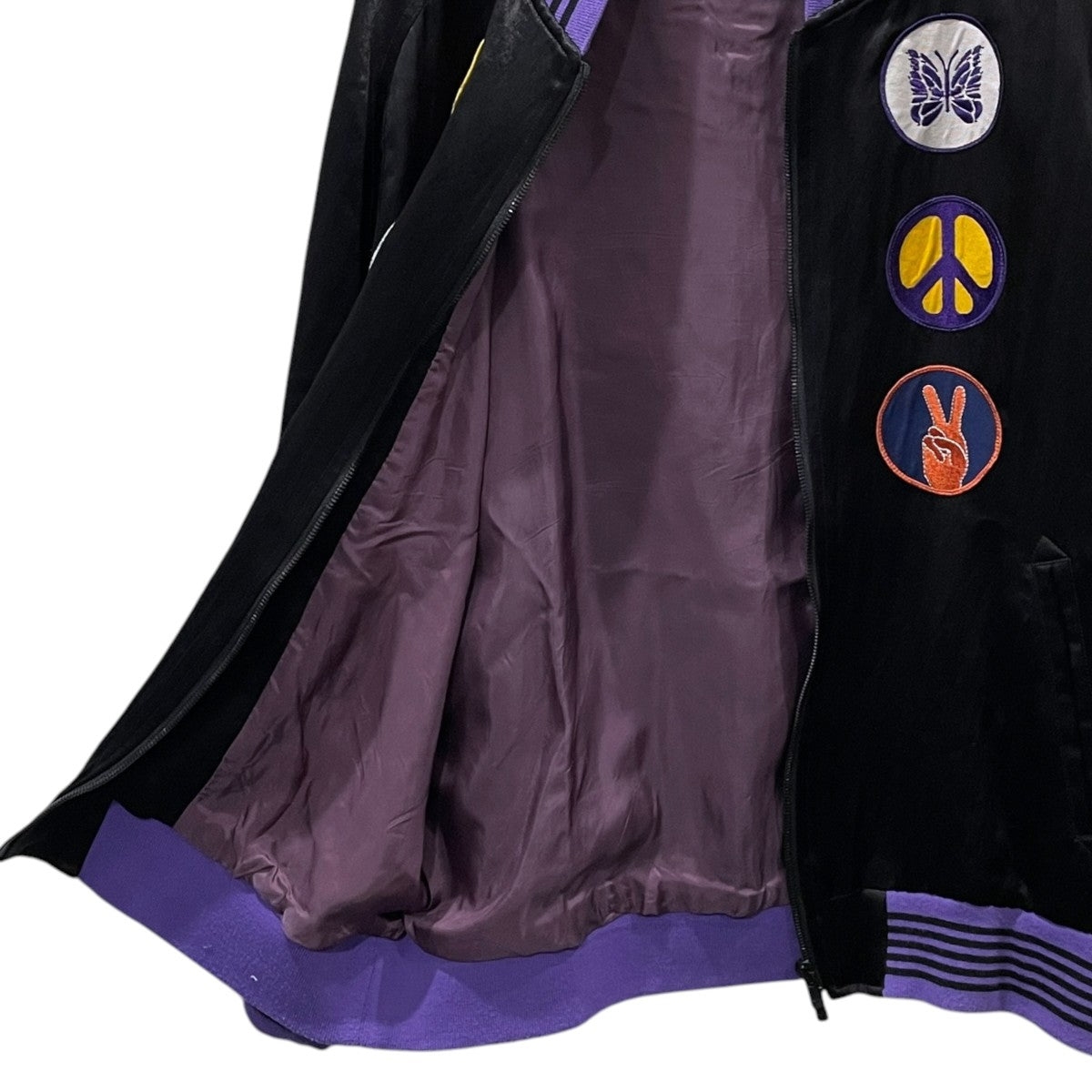 23SS ジップアップサテンジャケット Award Jacket - Acetate Sateen アワードジャケット アセテートサテン MR195
