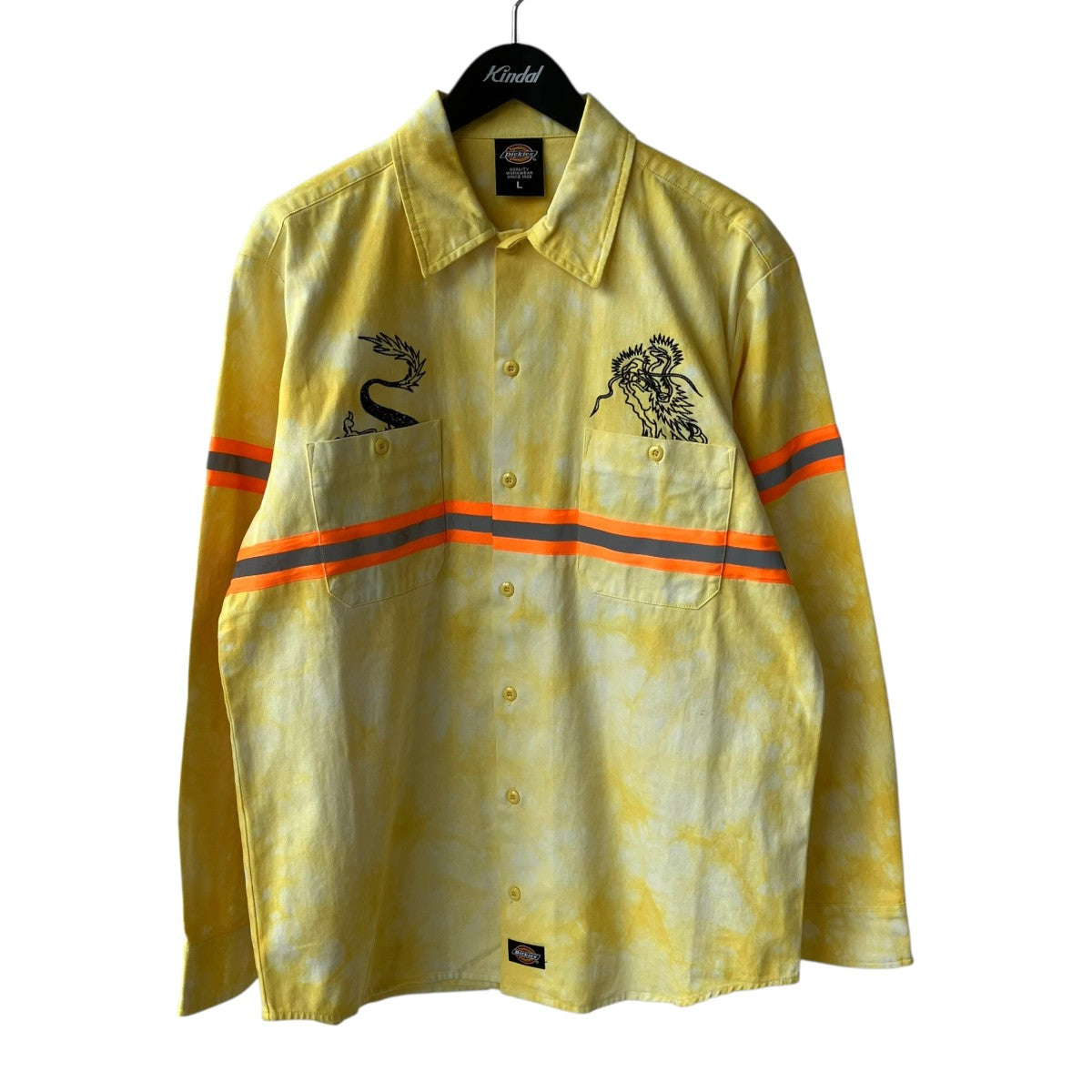 Dickies×CLOT ワークシャツCLSH9DK002YELL 古着・中古-1枚目のアイテム画像