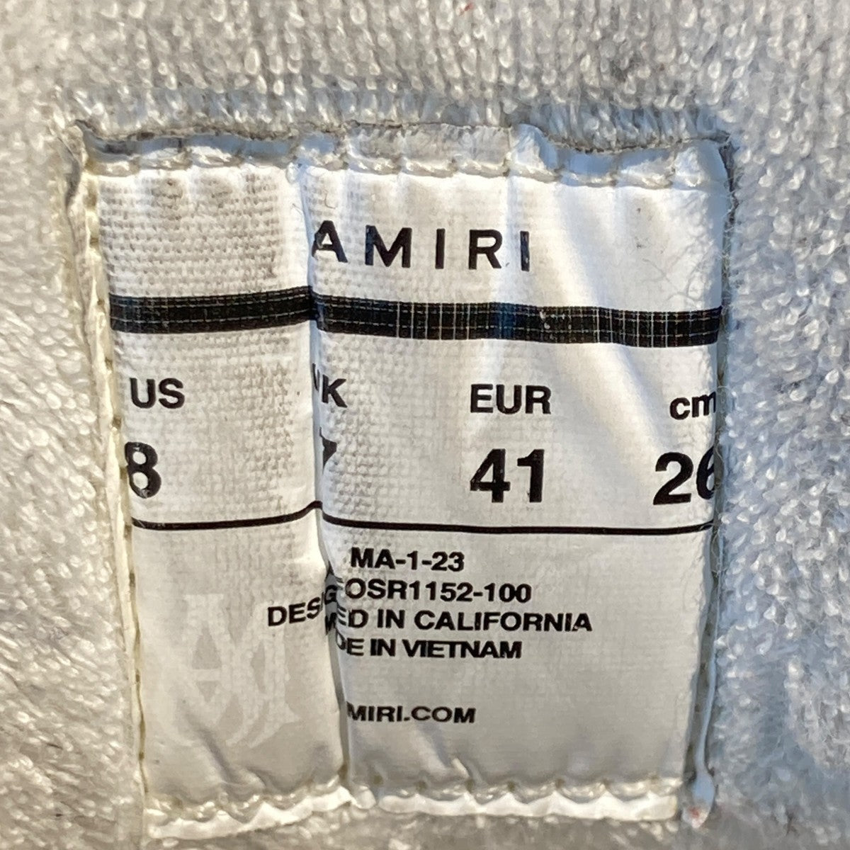 AMIRI MA-1-23スニーカー 古着・中古-6枚目のアイテム画像