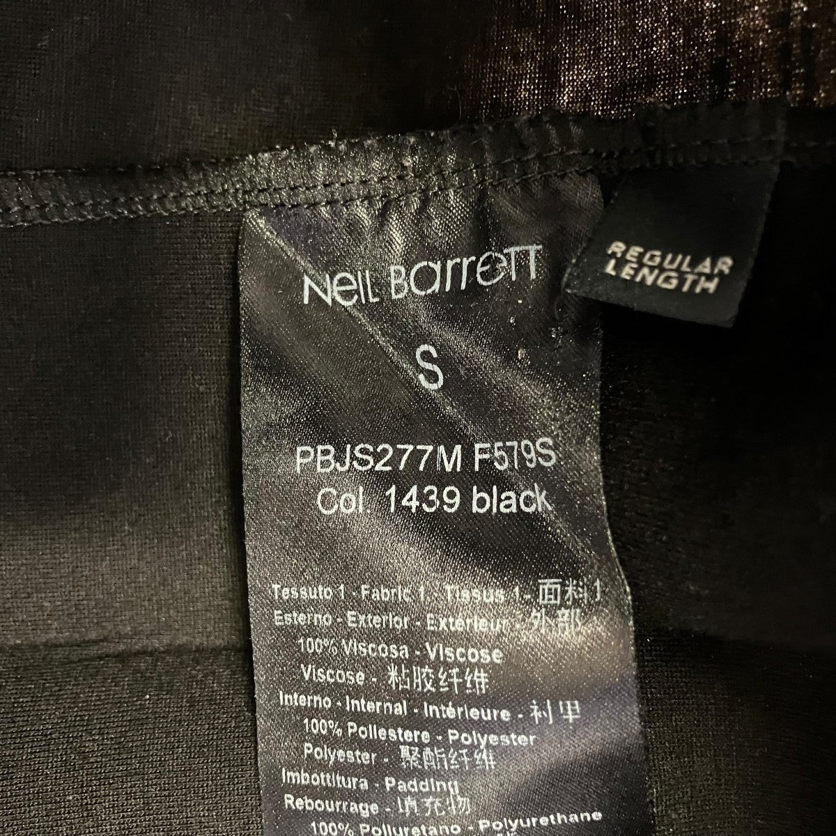 NEIL BARRETT 長袖TシャツPBJS277M F579S 古着・中古-5枚目のアイテム画像