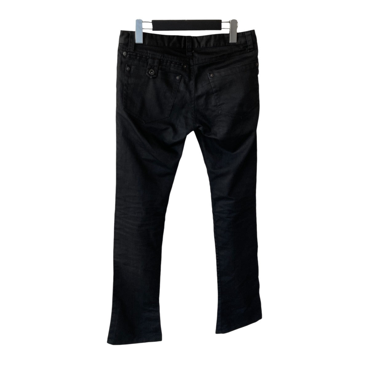 KATHARINE HAMNETT coated flare denimデニムパンツkp13 99k99 古着・中古-2枚目のアイテム画像