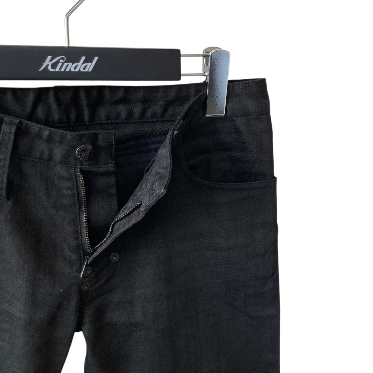 KATHARINE HAMNETT coated flare denimデニムパンツkp13 99k99 古着・中古-3枚目のアイテム画像