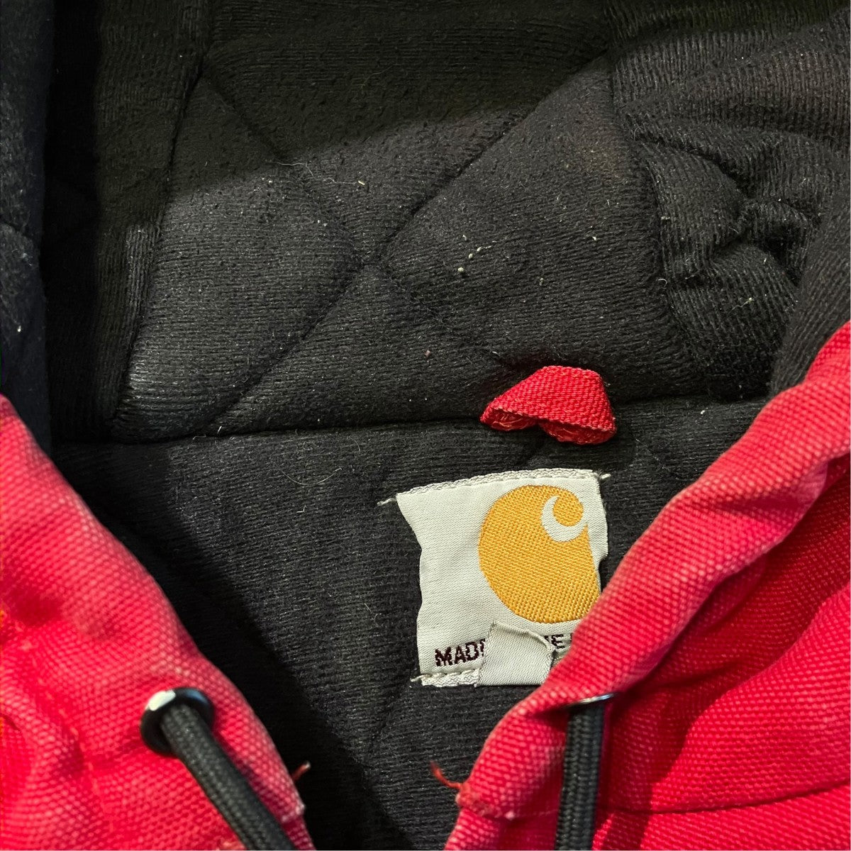CarHartt usa製ジャケットj140 red 古着・中古-7枚目のアイテム画像