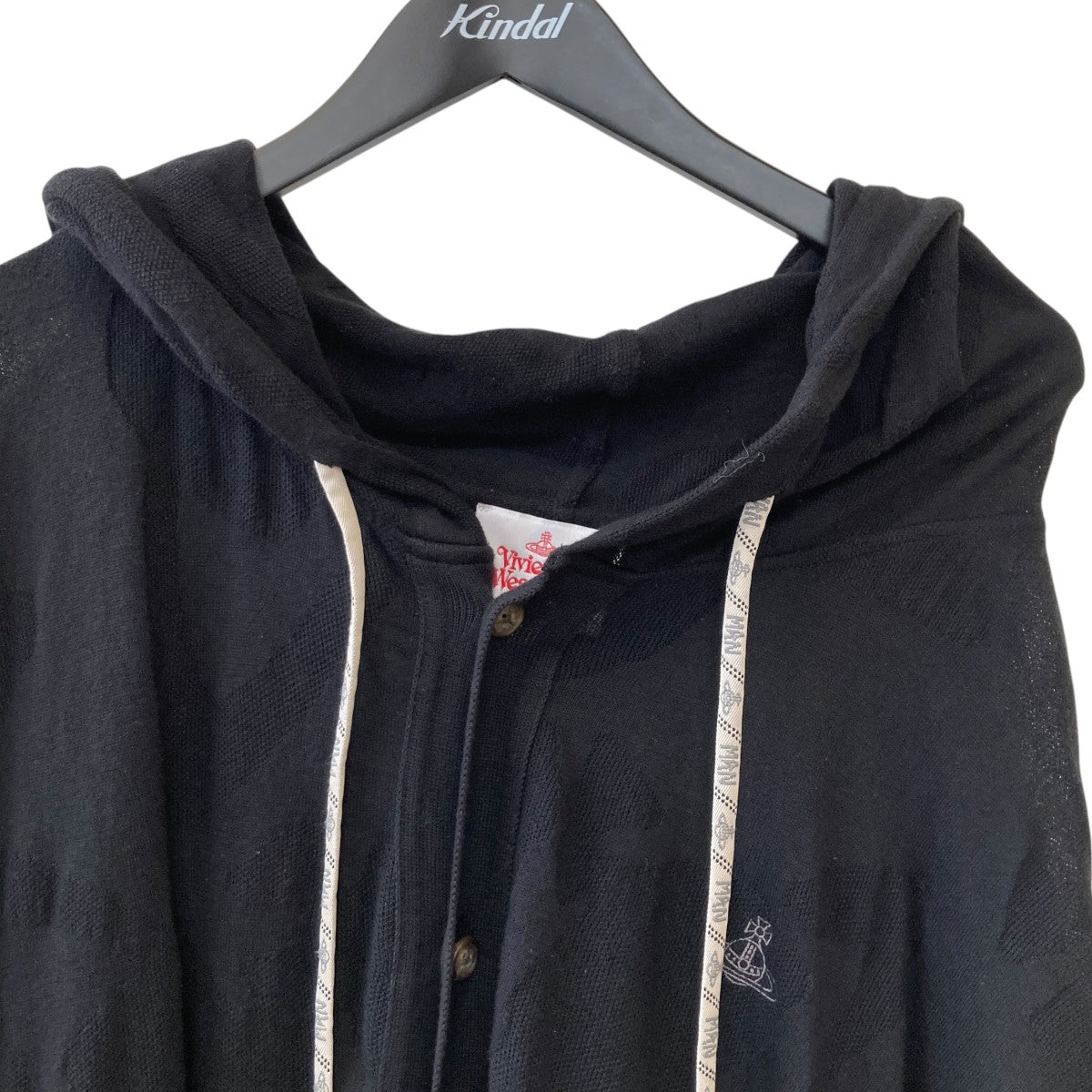 Vivienne Westwood man CAMO ORB SLEEVELESS HOOD CARDIGAN半袖カットソー26-12-152002 古着・中古-3枚目のアイテム画像