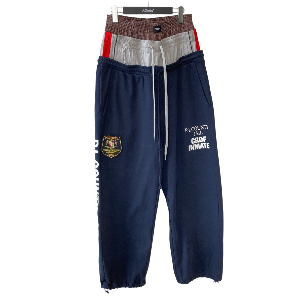 protocol index 26SS3 LAYERED SWEATPANTSレイヤード スウェットパンツ 古着・中古-1枚目のアイテム画像