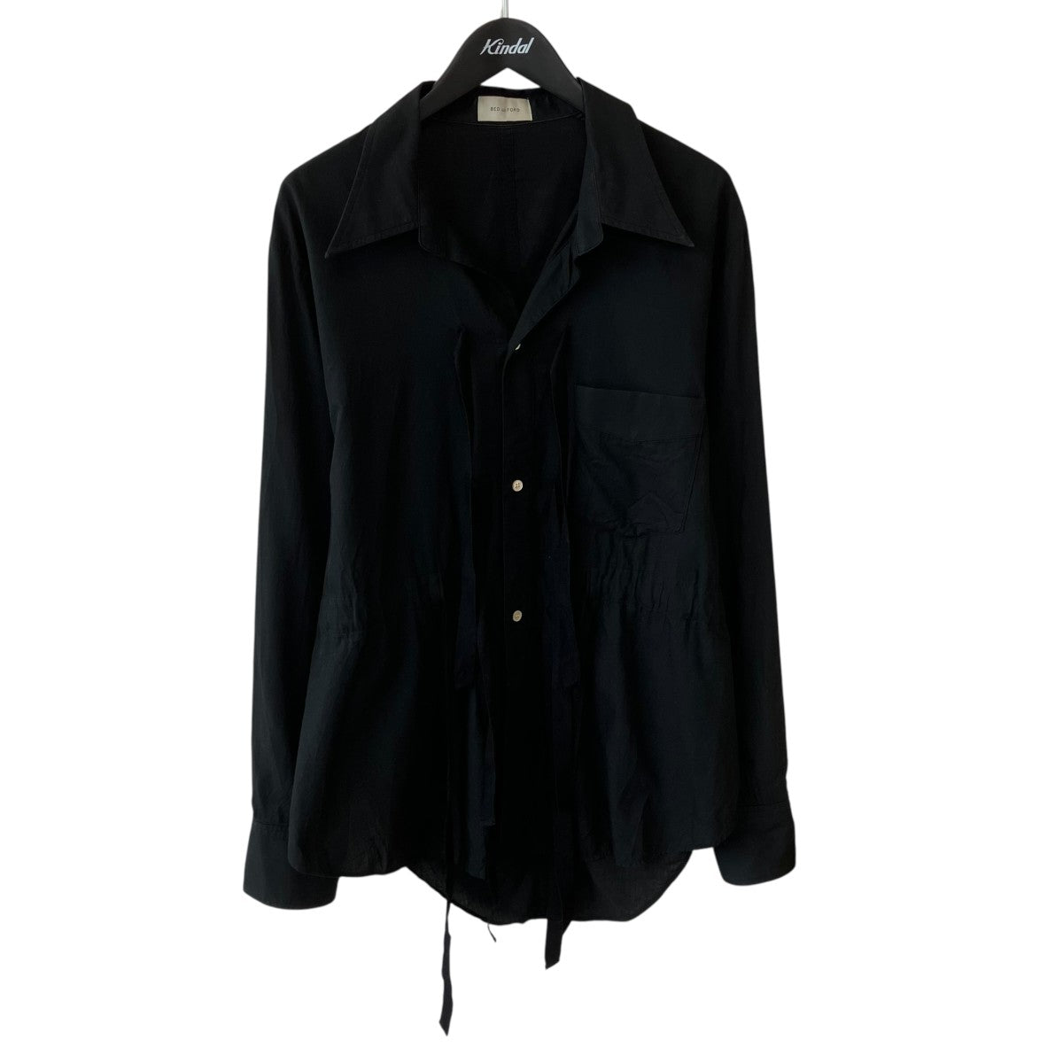 BED J．W． FORD Cotton Silk Ribbon Shirt長袖シャツ 古着・中古-1枚目のアイテム画像