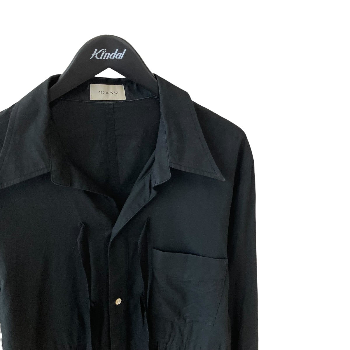 BED J．W． FORD Cotton Silk Ribbon Shirt長袖シャツ 古着・中古-3枚目のアイテム画像