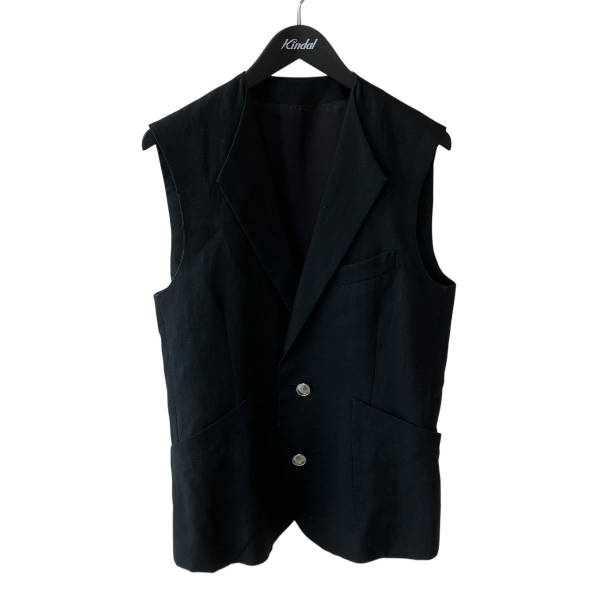 sulvam 20SSLinen No Sleeve JakcetノースリーブジャケットSL-V02-200 古着・中古-1枚目のアイテム画像