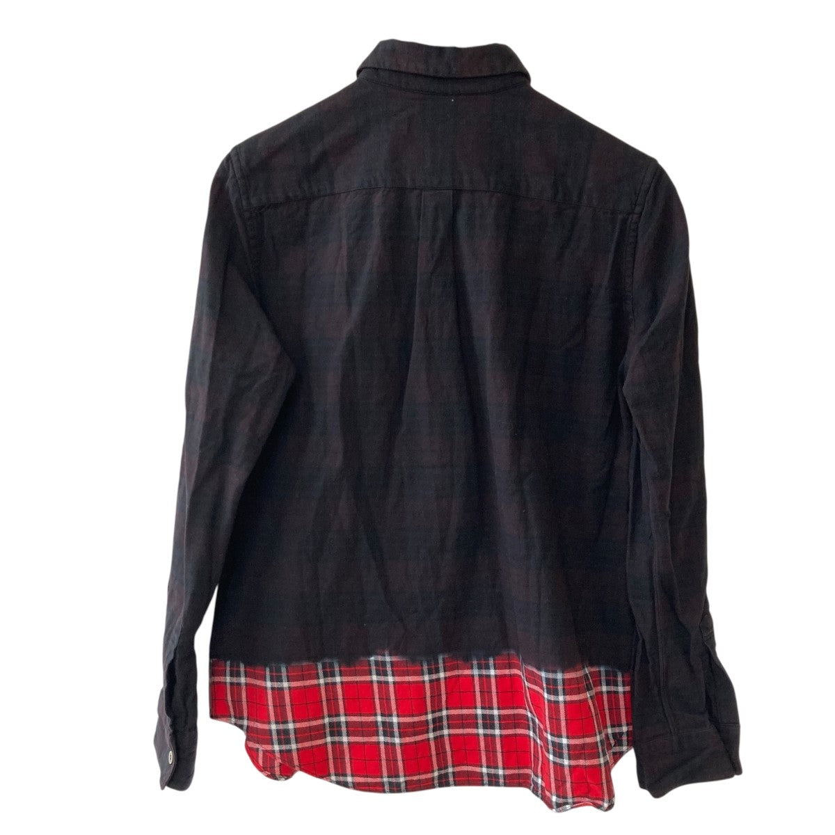 BLACK COMME des GARCONS 切替長袖シャツ1D-B015 古着・中古-2枚目のアイテム画像