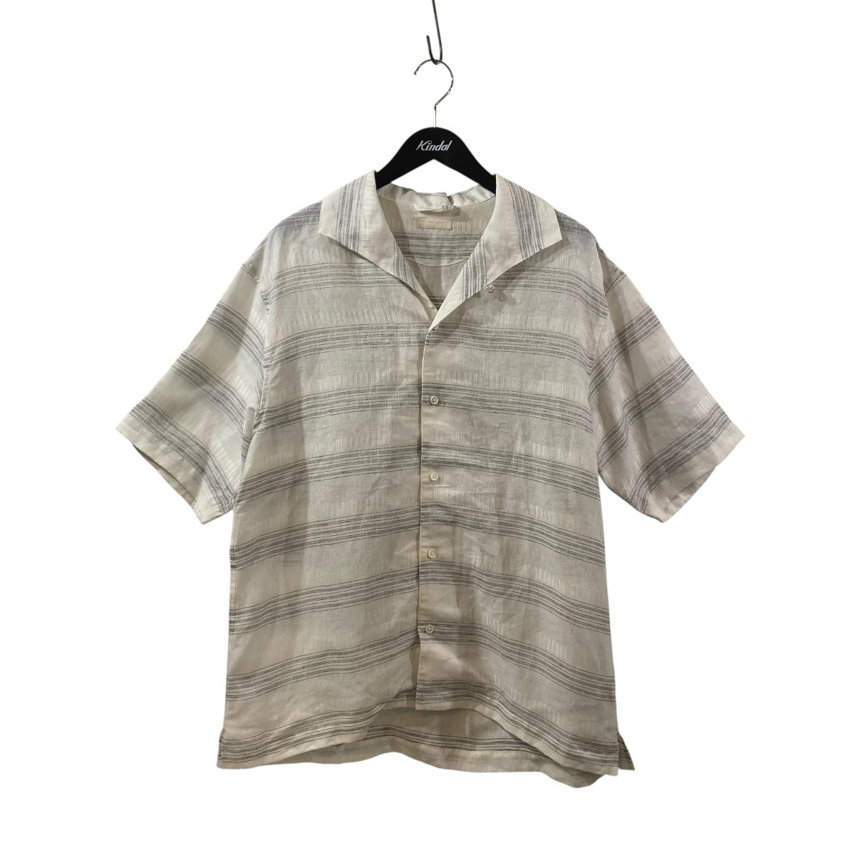 26SSMULTI STRIPED SHARK COLLAR SHIRT半袖シャツUSH70-LA239-B