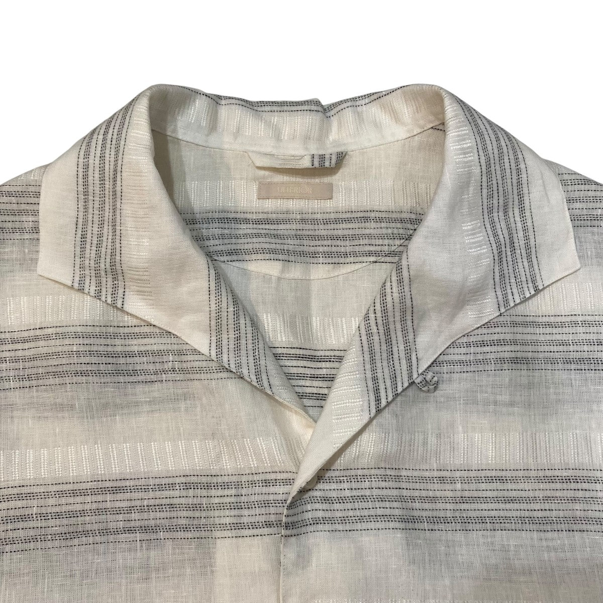 26SSMULTI STRIPED SHARK COLLAR SHIRT半袖シャツUSH70-LA239-B