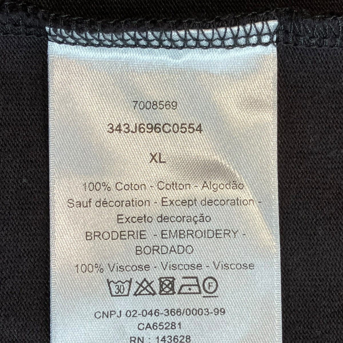 DIOR 半袖Tシャツ343J696C0554 古着・中古-5枚目のアイテム画像