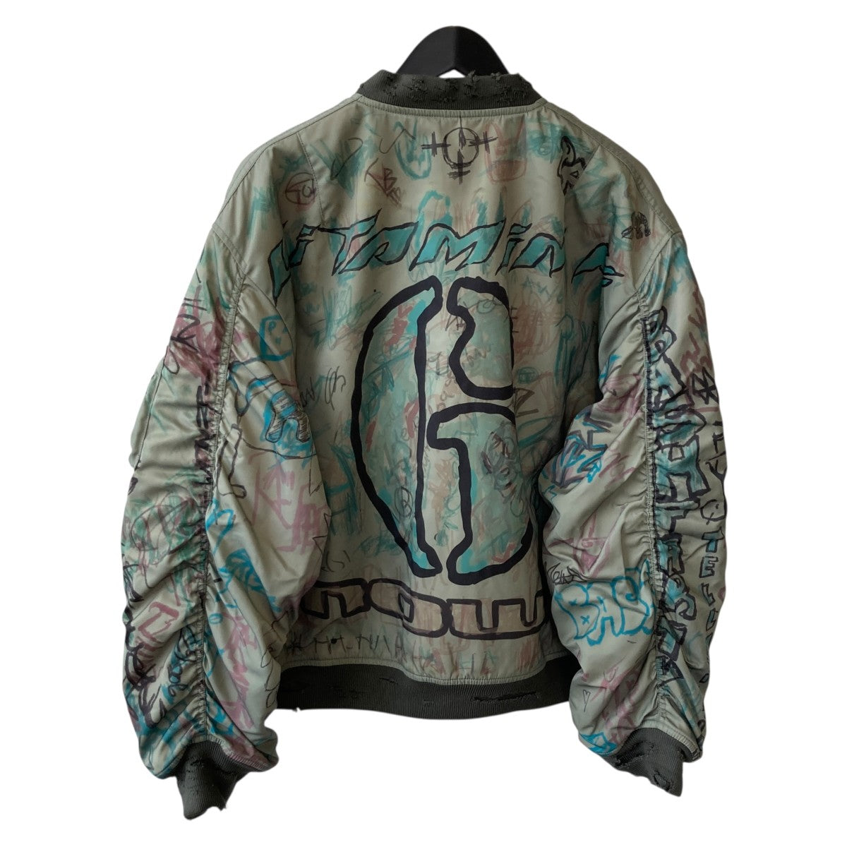 MOWALOLA graffiti bomber jacketMA-1ジャケット 古着・中古-2枚目のアイテム画像