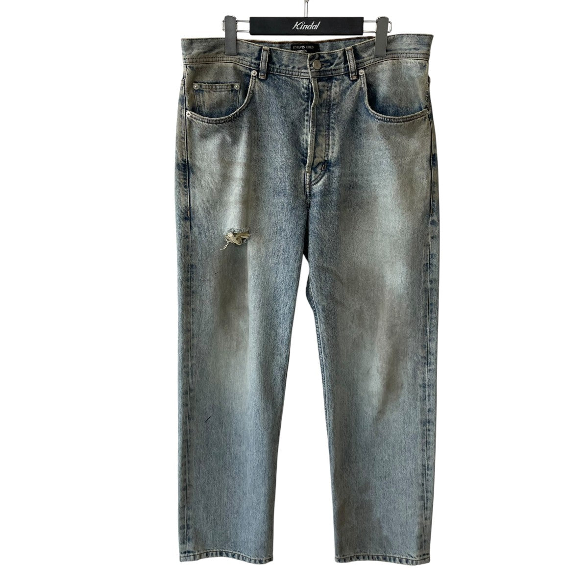 25AWBAGGY JEANSダメージ加工デニムパンツ