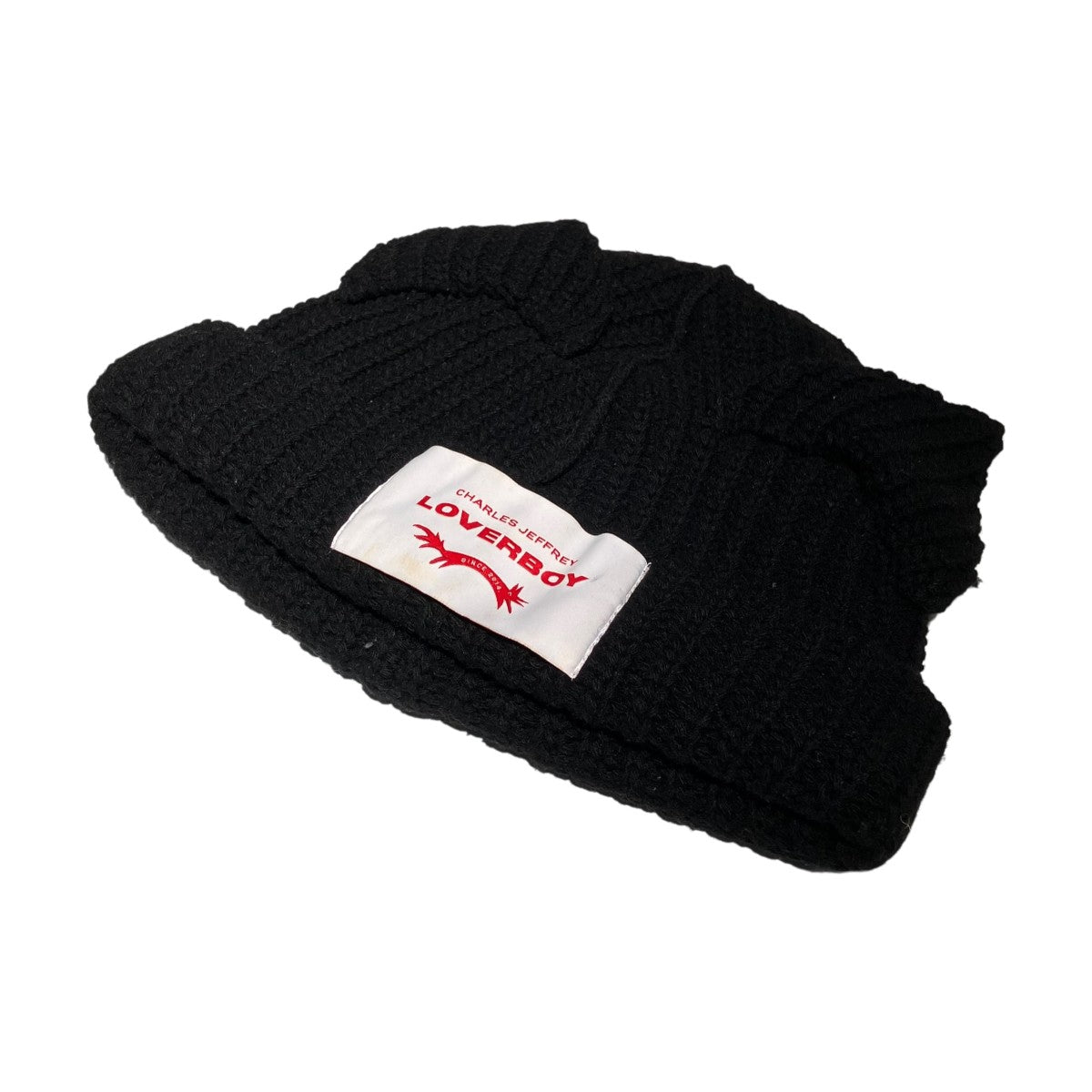 CHARLES JEFFREY LOVERBOY CHUNKY EARS BEANIEニット帽 古着・中古-1枚目のアイテム画像