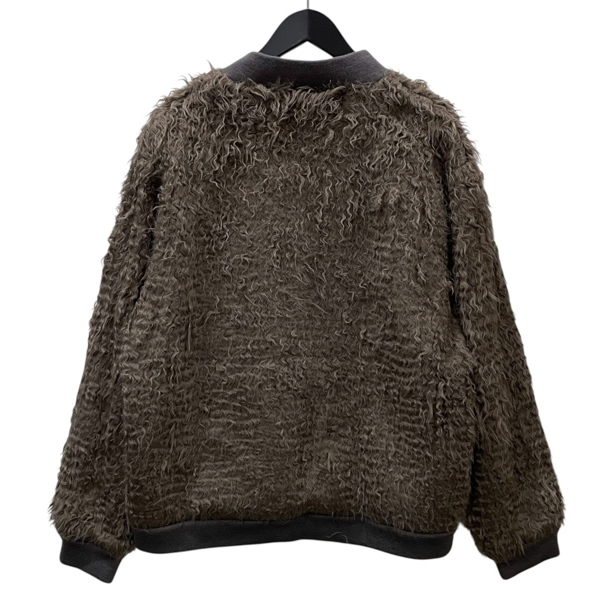 22AW ジップアップボアジャケット B．B． JACKET - ACRYLIC WAVE FUR ベースボールジャケット アクリルウェーブファー LQ106