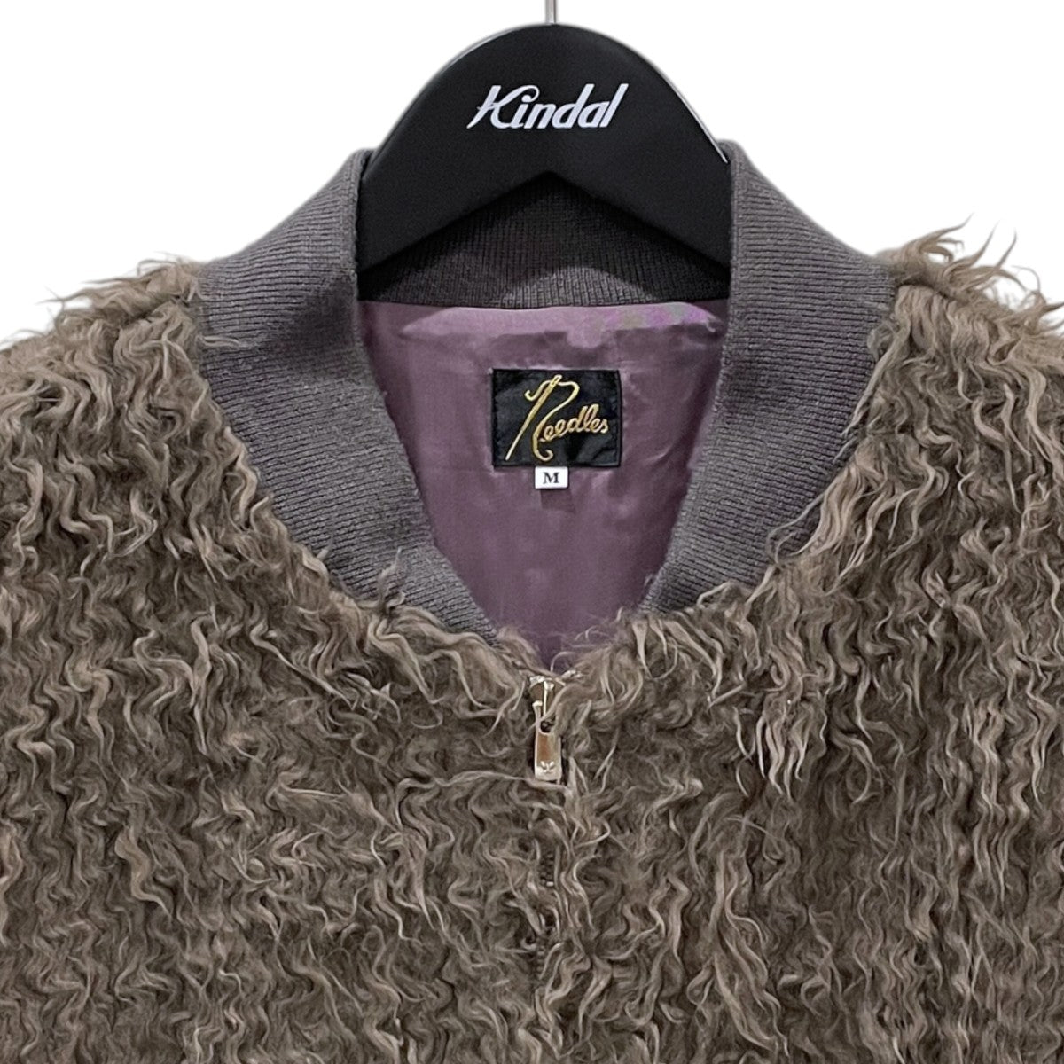22AW ジップアップボアジャケット B．B． JACKET - ACRYLIC WAVE FUR ベースボールジャケット アクリルウェーブファー LQ106