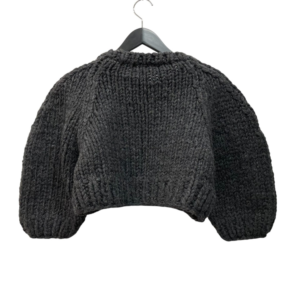 Wool Hand Knitted CROPPED CARDIGANニットカーディガンFU-O-KT005
