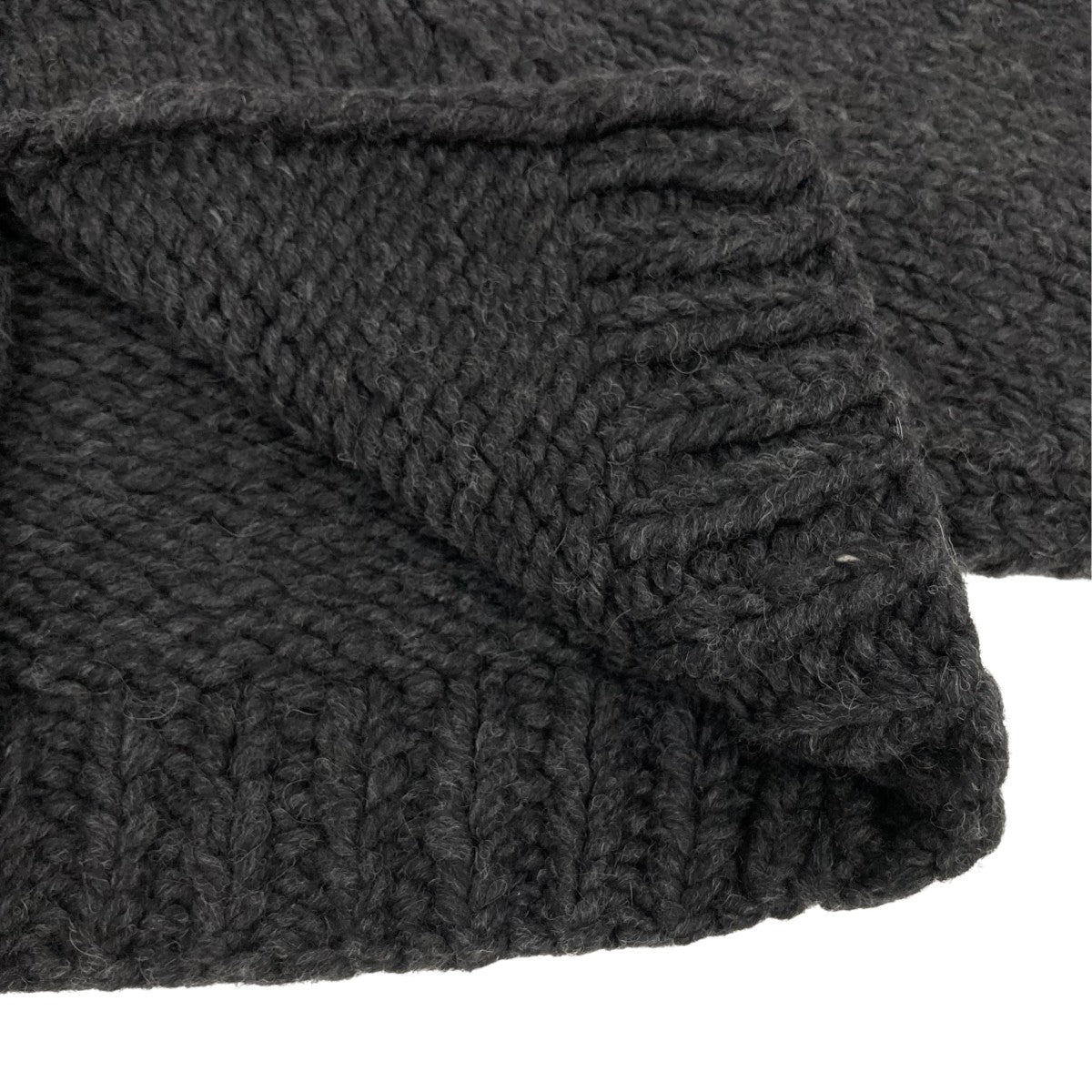 Wool Hand Knitted CROPPED CARDIGANニットカーディガンFU-O-KT005
