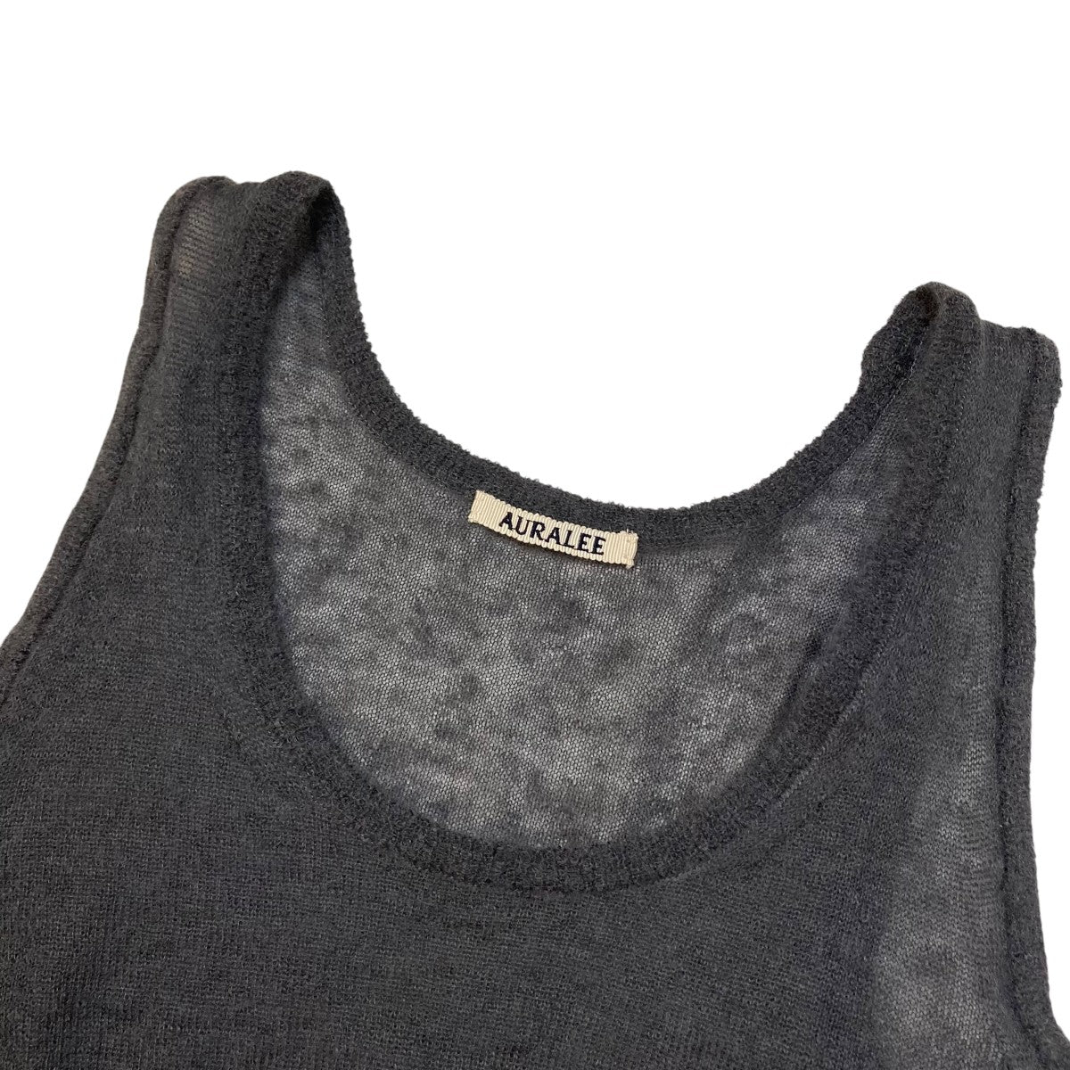 KID MOHAIR SHEER KNIT TANKキッドモヘヤニットタンクトップA24ST05FG