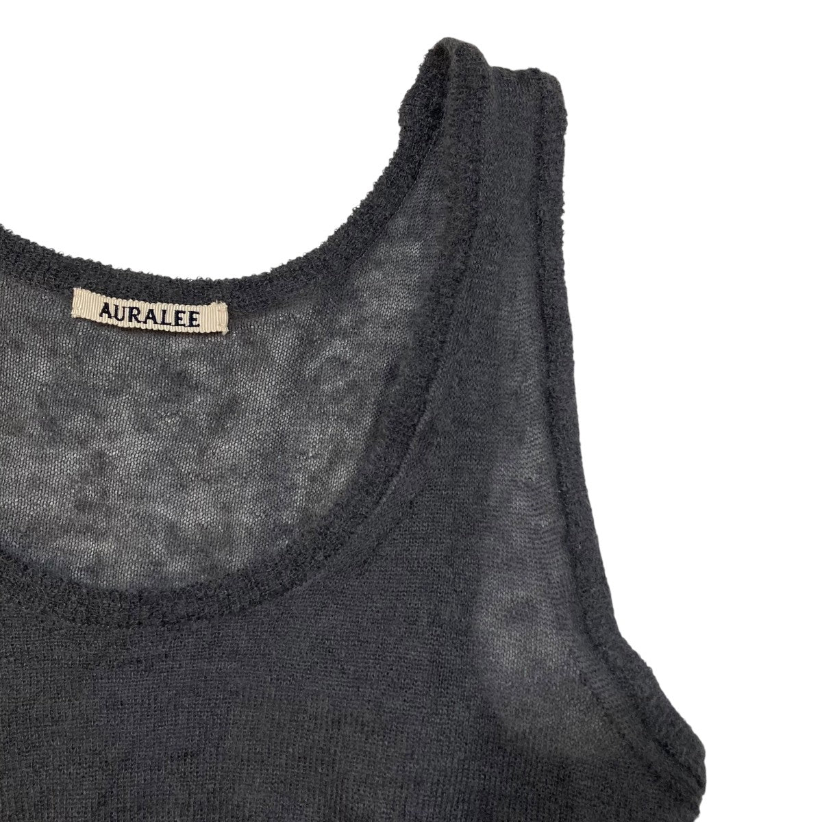 KID MOHAIR SHEER KNIT TANKキッドモヘヤニットタンクトップA24ST05FG