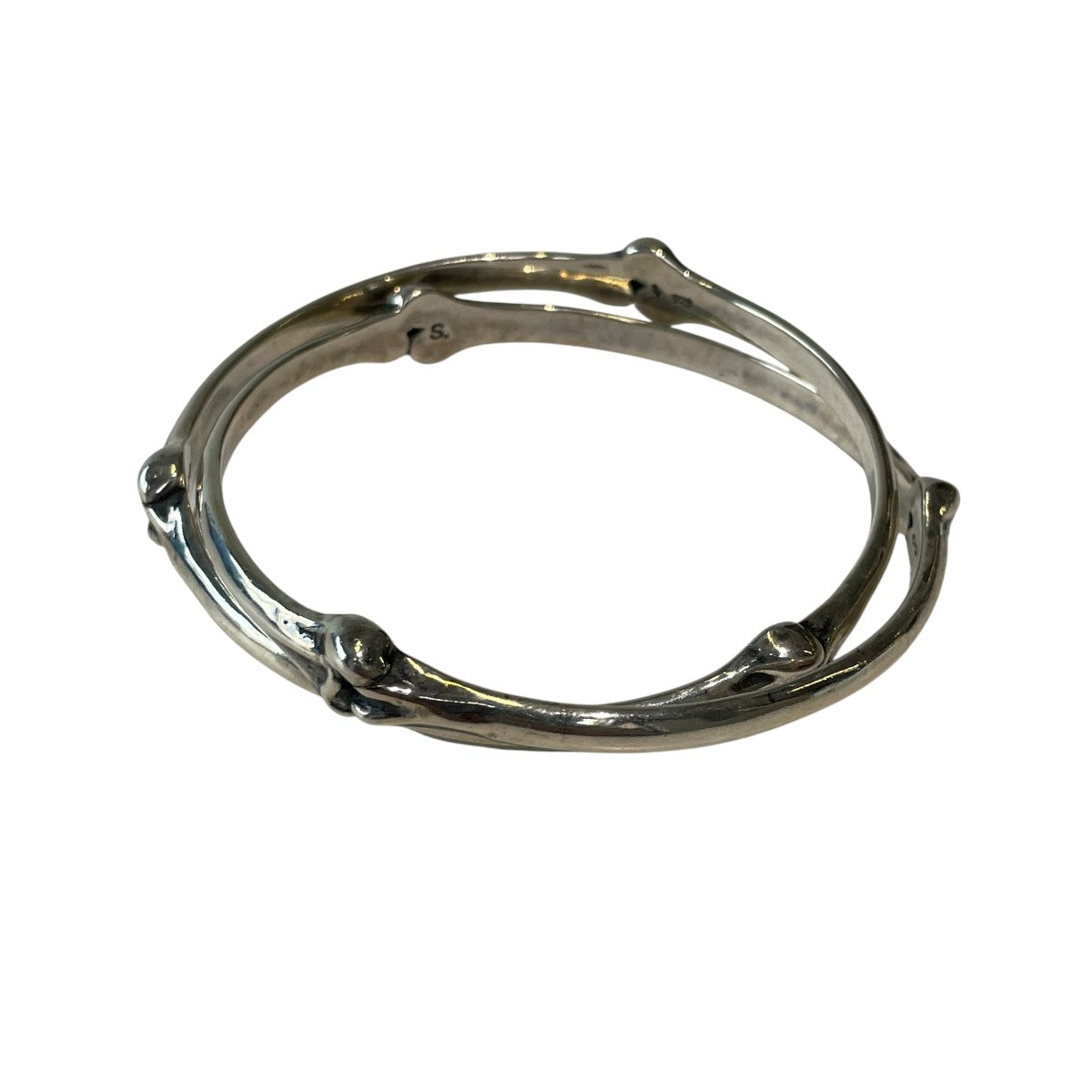 bone shaped dual cuff．(small type)バングルsa.0007AW25
