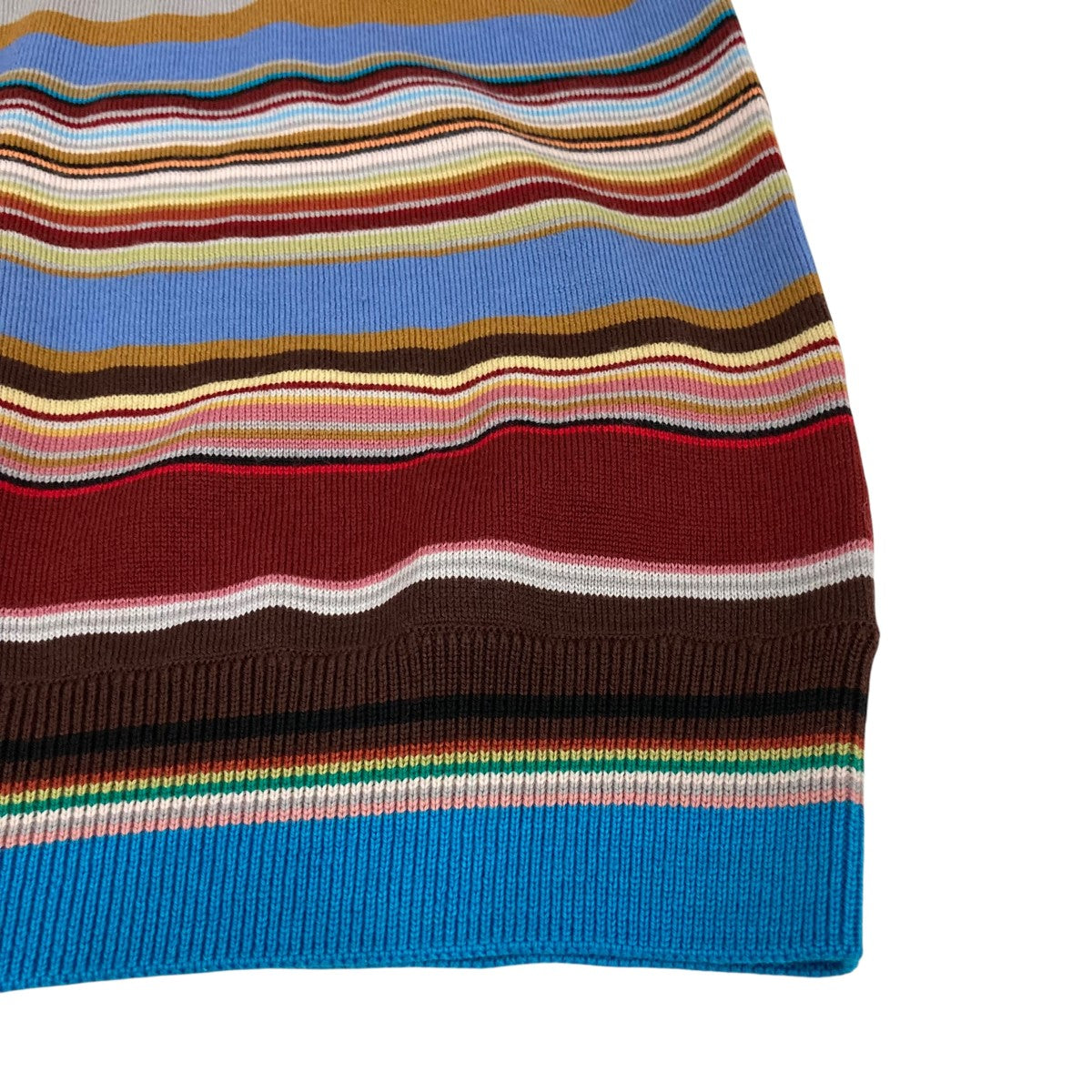 【新品未使用タグ付き】 ポールスミス カシミヤ100% 薄手ニット L メンズ Paul Smith(ポールスミス) 薄手ニット マルチカラー サイズ M｜【公式