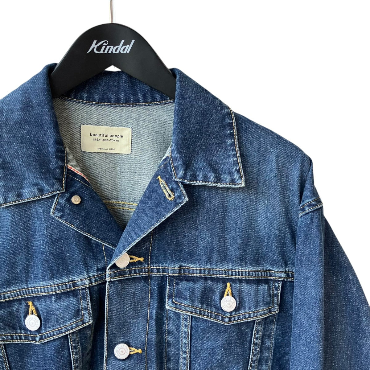 beautiful people double-end selvedge denimblouson vintageデニムジャケット1626102026 古着・中古-3枚目のアイテム画像