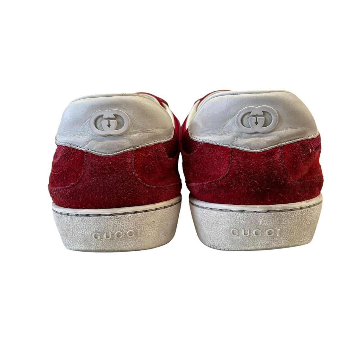 GUCCI(グッチ) INTERLOCKING G SUEDEスニーカー791742 791742 レッド