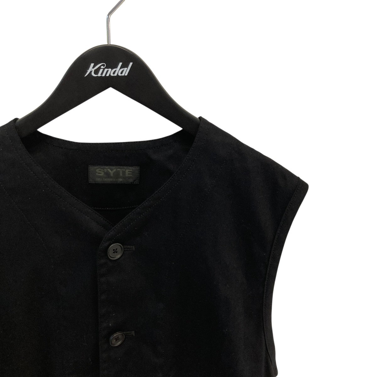 COTTON TWILL GATHERED POCKET VESTベストUQ-V02-001