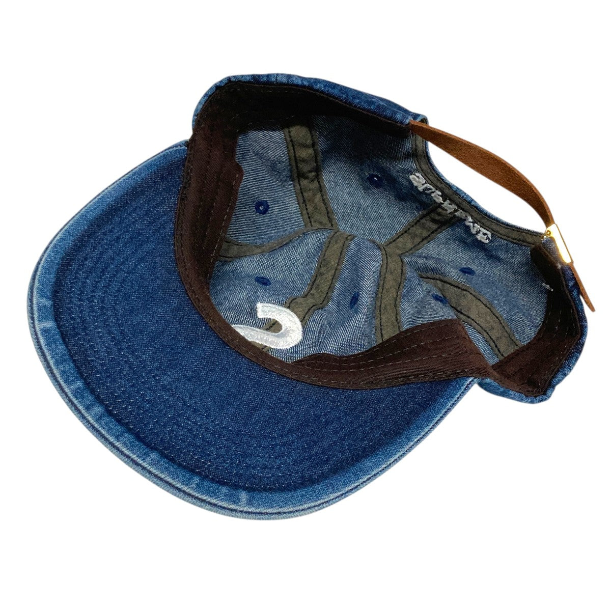 Supreme WASHED DENIM S LOGO 6-PANELデニムキャップ 古着・中古-4枚目のアイテム画像